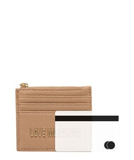 LOVE MOSCHINO SIGNATURE Card holder with coin purse beige - Women&rsquo;s Wallets - 3