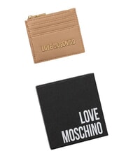 LOVE MOSCHINO SIGNATURE Card holder with coin purse beige - Women&rsquo;s Wallets - 4