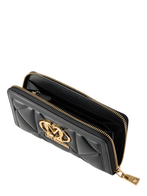 EMBOSSED Large zip-around wallet Black - Women&rsquo;s Wallets