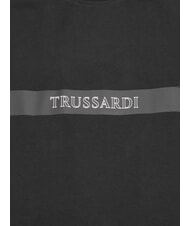 TRUSSARDI DIGITAL LEVRIERO Short-sleeved cotton T-shirt black - T-shirt - 2