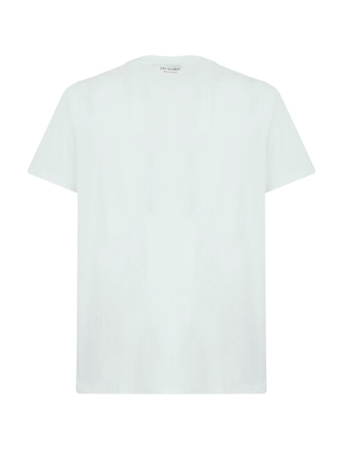 DIGITAL LEVRIERO Short-sleeved cotton T-shirt azure - T-shirt