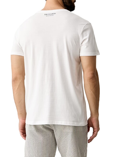 BASIC Short-sleeved cotton T-shirt white - T-shirt