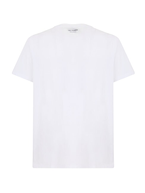 BASIC Short-sleeved cotton T-shirt white - T-shirt