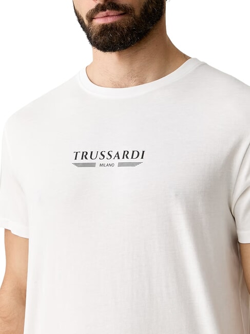 BASIC Short-sleeved cotton T-shirt white - T-shirt