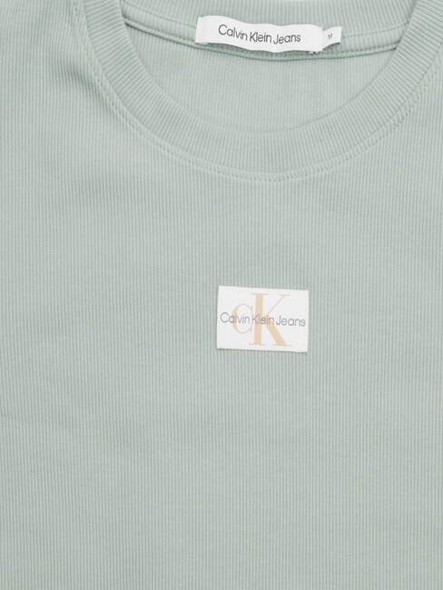 WOVEN LABEL Short-sleeved cotton T-shirt grey - T-shirt