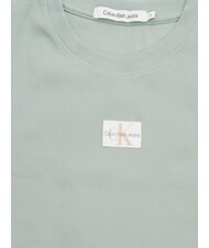 CALVIN KLEIN WOVEN LABEL Short-sleeved cotton T-shirt - T-shirt