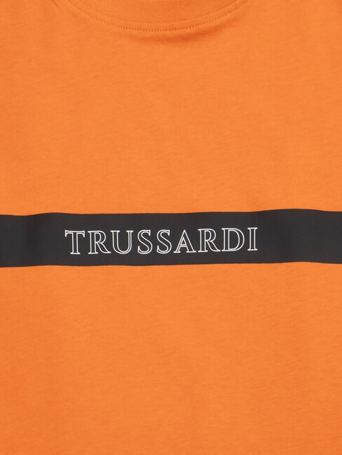 DIGITAL LEVRIERO Short-sleeved cotton T-shirt orange - T-shirt