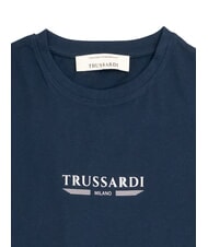 TRUSSARDI BASIC Short-sleeved cotton T-shirt navy - T-shirt - 2