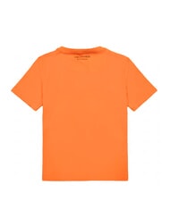 TRUSSARDI DIGITAL LEVRIERO Short-sleeved cotton T-shirt orange - T-shirt - 3