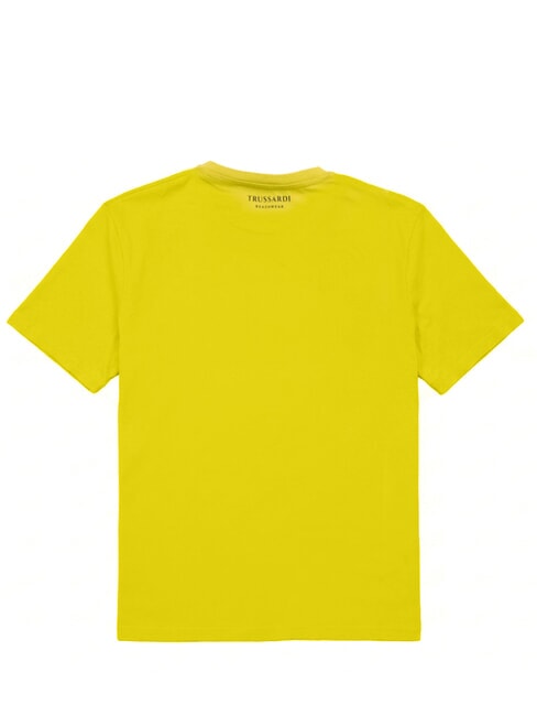 BASIC Short-sleeved cotton T-shirt green - T-shirt
