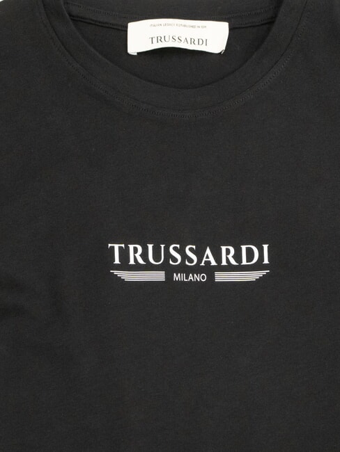 BASIC Short-sleeved cotton T-shirt black - T-shirt