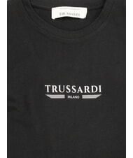 TRUSSARDI BASIC Short-sleeved cotton T-shirt black - T-shirt - 2