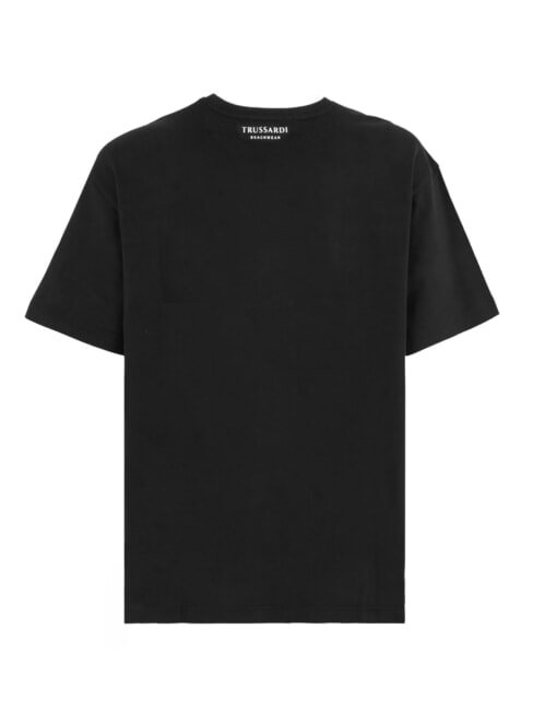 BASIC Short-sleeved cotton T-shirt black - T-shirt