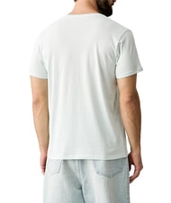 TRUSSARDI BASIC Short-sleeved cotton T-shirt azure - T-shirt - 2