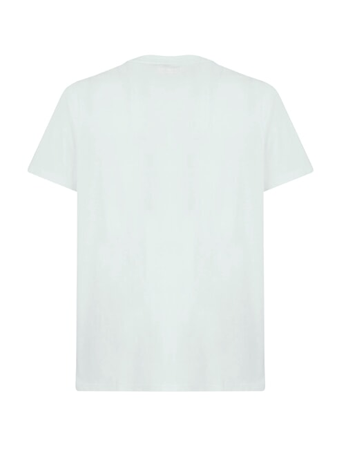 BASIC Short-sleeved cotton T-shirt azure - T-shirt