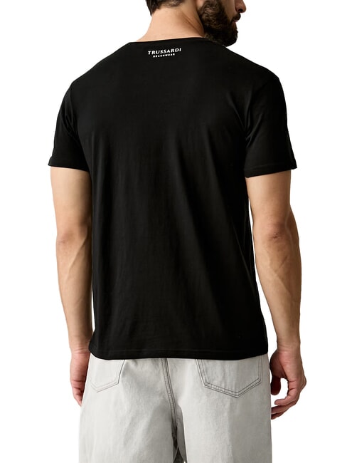 BASIC Short-sleeved cotton T-shirt black - T-shirt