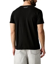 TRUSSARDI BASIC Short-sleeved cotton T-shirt black - T-shirt - 2