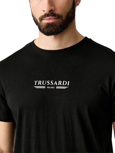 BASIC Short-sleeved cotton T-shirt black - T-shirt