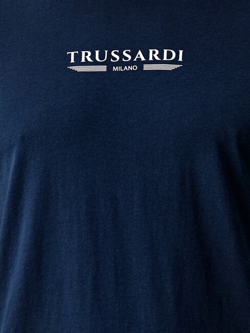 BASIC Short-sleeved cotton T-shirt navy - T-shirt