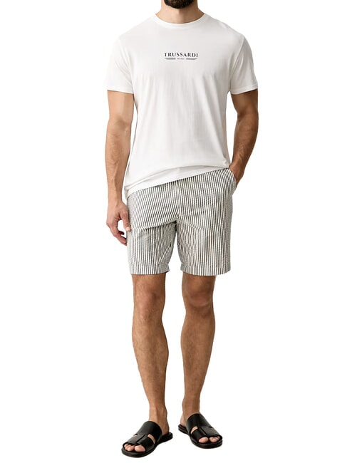 BASIC Short-sleeved cotton T-shirt white - T-shirt