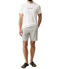 TRUSSARDI BASIC Short-sleeved cotton T-shirt white - T-shirt - 4