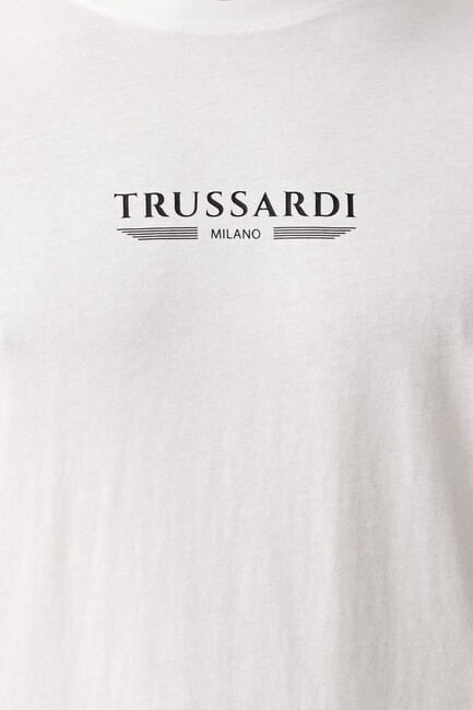 BASIC Short-sleeved cotton T-shirt white - T-shirt
