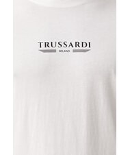 TRUSSARDI BASIC Short-sleeved cotton T-shirt white - T-shirt - 5