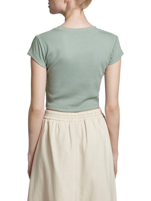 WOVEN LABEL Short-sleeved cotton T-shirt grey - T-shirt