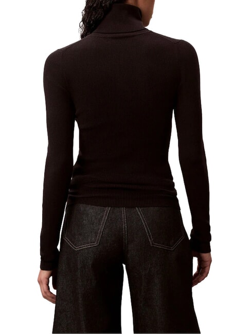 CK JEANS Turtleneck sweater, long sleeves ck black - Women's Sweaters