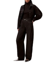 CALVIN KLEIN CK JEANS Turtleneck sweater, long sleeves ck black - Women's Sweaters - 3