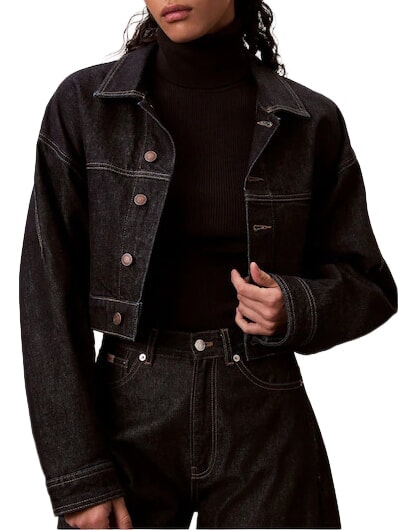 CK JEANS Turtleneck sweater, long sleeves ck black - Women's Sweaters