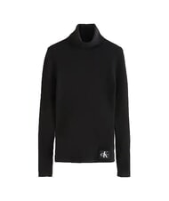 CALVIN KLEIN CK JEANS Turtleneck sweater, long sleeves ck black - Women's Sweaters - 6