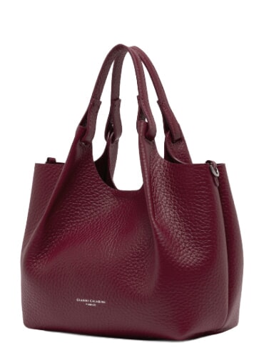 DUA Shoulder bag, in leather antique ruby - Women&rsquo;s Bags