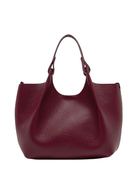 DUA Shoulder bag, in leather antique ruby - Women&rsquo;s Bags