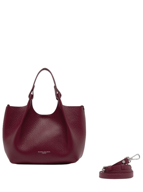 DUA Shoulder bag, in leather antique ruby - Women&rsquo;s Bags