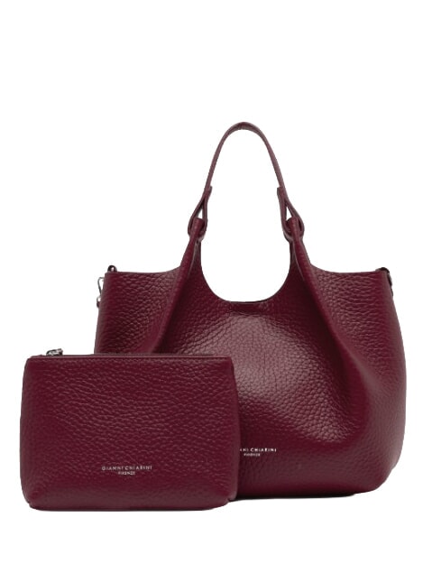 DUA Shoulder bag, in leather antique ruby - Women&rsquo;s Bags