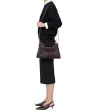GIANNI CHIARINI AURORA Handbag with shoulder strap, in leather antique ruby - Women&rsquo;s Bags - 5