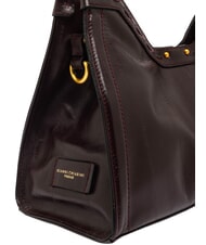 GIANNI CHIARINI AURORA Handbag with shoulder strap, in leather antique ruby - Women&rsquo;s Bags - 6