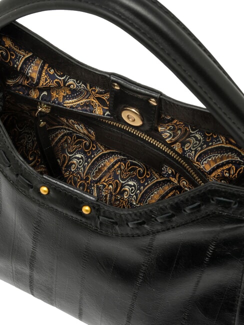 AURORA Handbag with shoulder strap, in leather Black - Women&rsquo;s Bags
