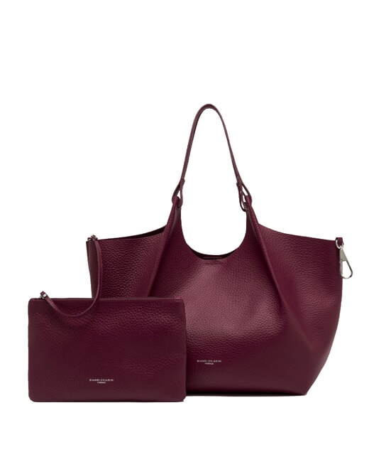 DUA Large leather shoulder bag antique ruby - Women&rsquo;s Bags