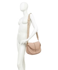 GIANNI CHIARINI HELENA ROUND Shoulder bag with shoulder strap, in leather BLUE - Women&rsquo;s Bags - 5