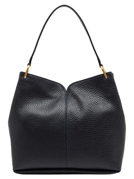 SANDRA Shoulder bag with shoulder strap, in leather night - Women&rsquo;s Bags