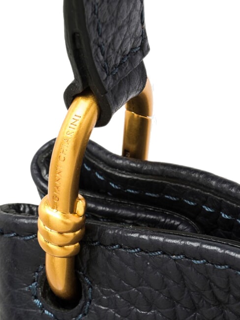 SANDRA Shoulder bag with shoulder strap, in leather night - Women&rsquo;s Bags