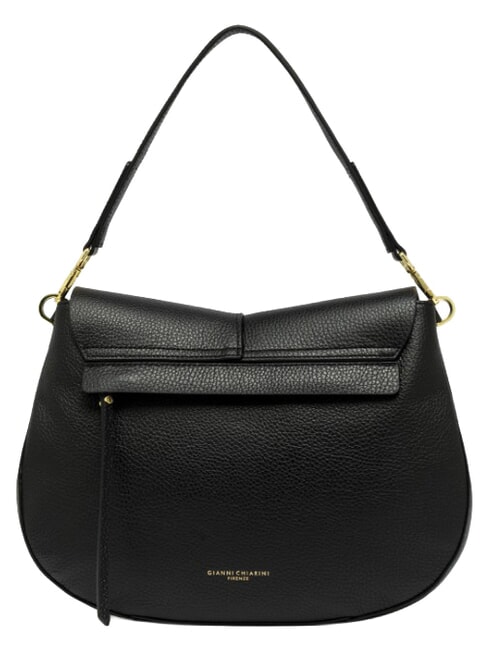 HELENA ROUND Shoulder bag with shoulder strap, in leather Black - Women&rsquo;s Bags