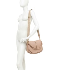 GIANNI CHIARINI HELENA ROUND Shoulder bag with shoulder strap, in leather Black - Women&rsquo;s Bags - 5
