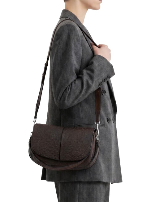 HELENA ROUND Shoulder bag with shoulder strap, in leather expressed - Women&rsquo;s Bags