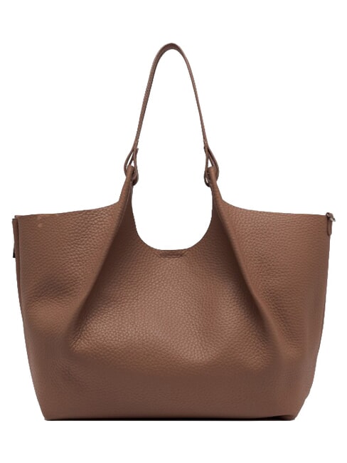 DUA Large leather shoulder bag walnuts - Women&rsquo;s Bags