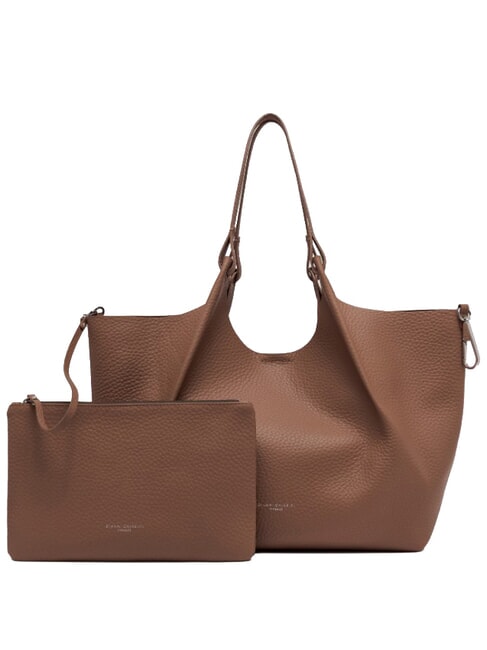 DUA Large leather shoulder bag walnuts - Women&rsquo;s Bags