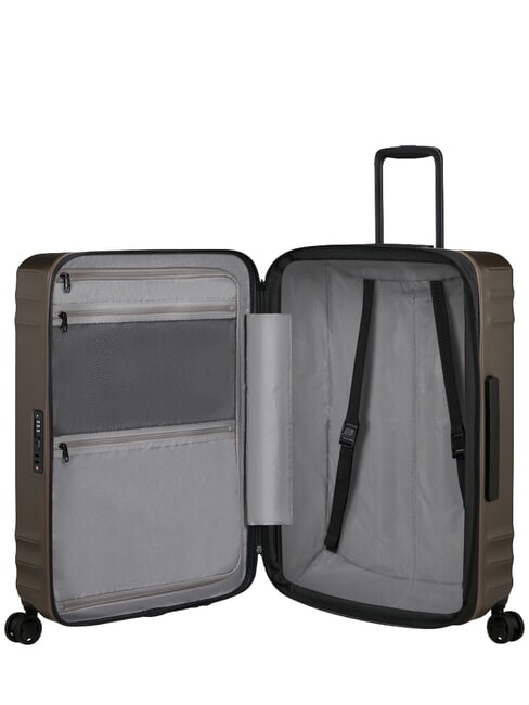 LIN'AIR Medium Trolley, Expandable matt bronze - Rigid Trolley Cases