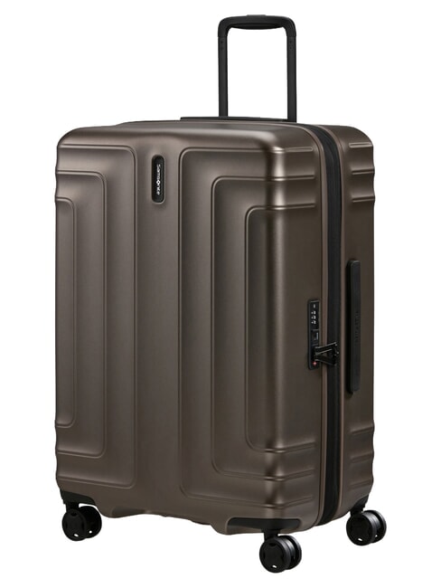 LIN'AIR Medium Trolley, Expandable matt bronze - Rigid Trolley Cases